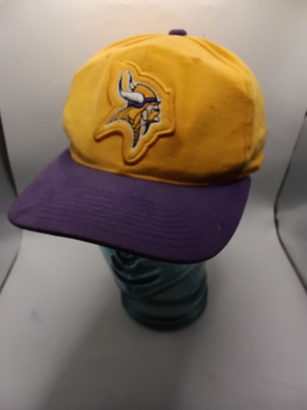Minnesota Vikings Snapback Hat Yellow Purple NFL Sports Cap Adjustable Vintage